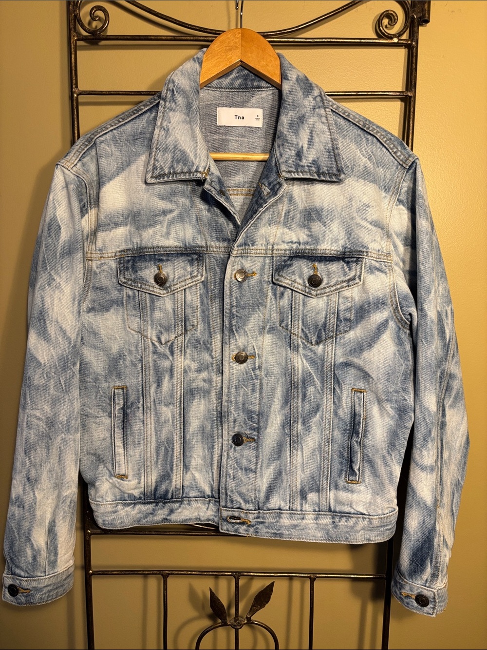 TNA Tie Dye Light Blue Denim Jacket